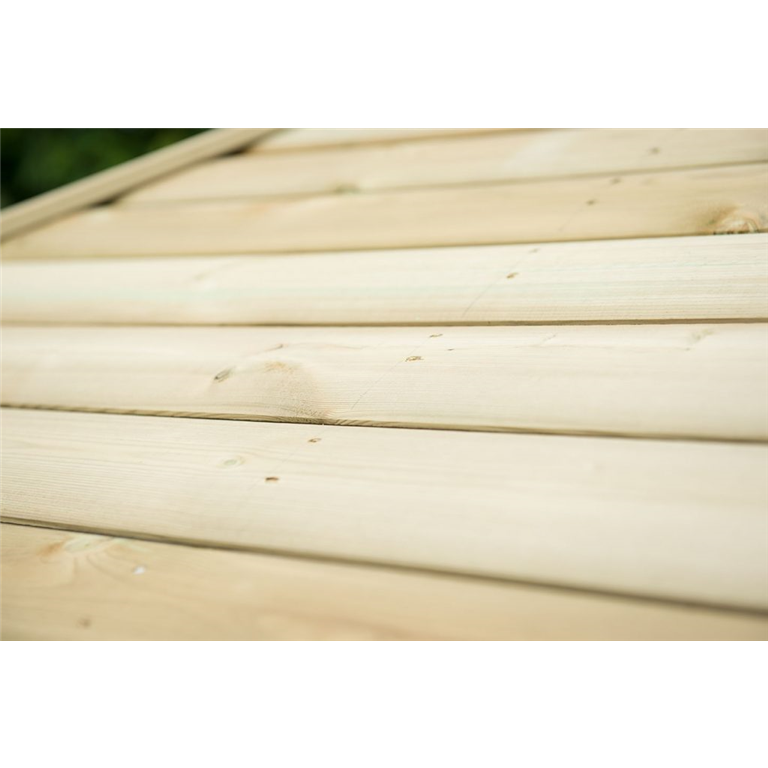 3.6m Hexagonal Wooden garden Gazebo roof top