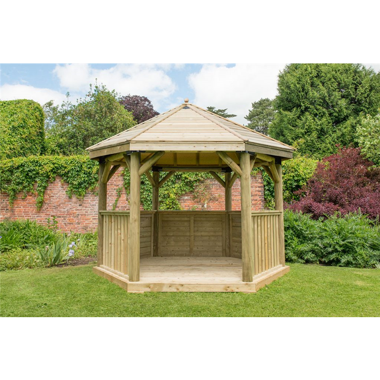 3.6m gazebo unfurnished