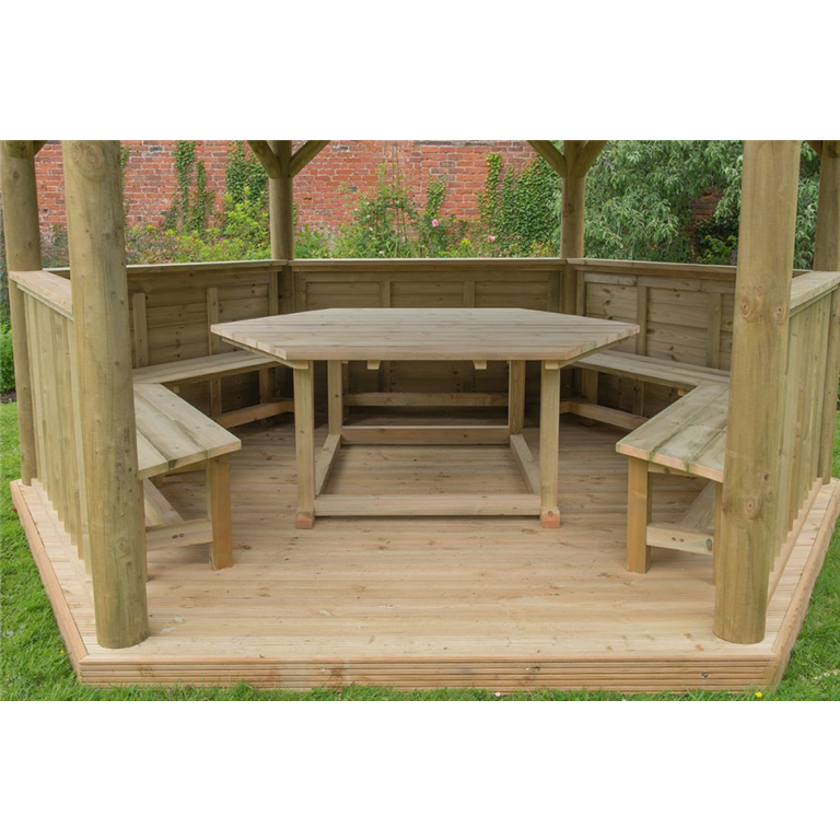 4m gazebos with timber roof table