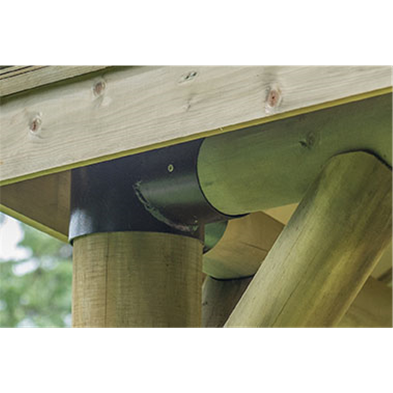 5.1 Premium Oval timber roof gazebo  