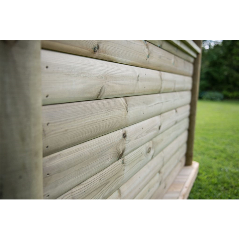 5.1 Premium timber roof gazebo with benches