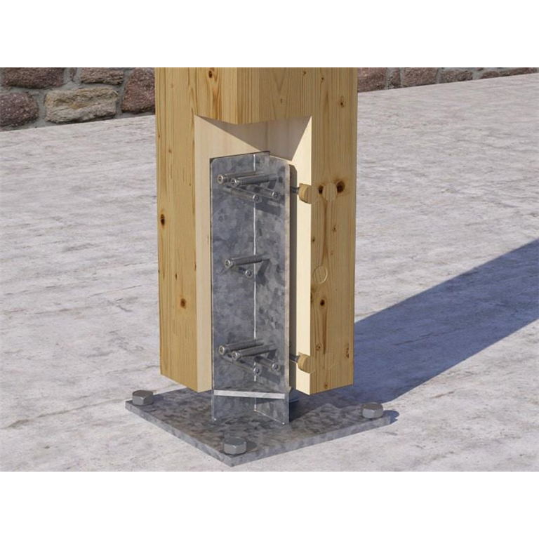 X10 Cross-shaped post base