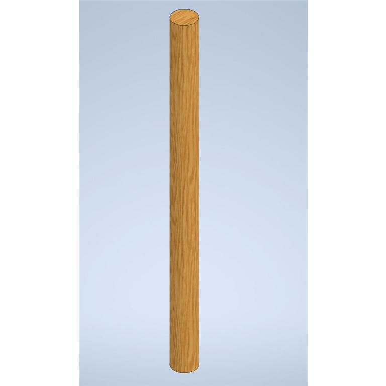 Poole Accoya turned post 1800mm x FS 121mm- product code- F-A-PLP-1