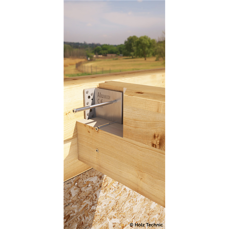 Self drilling dowel in timber connector