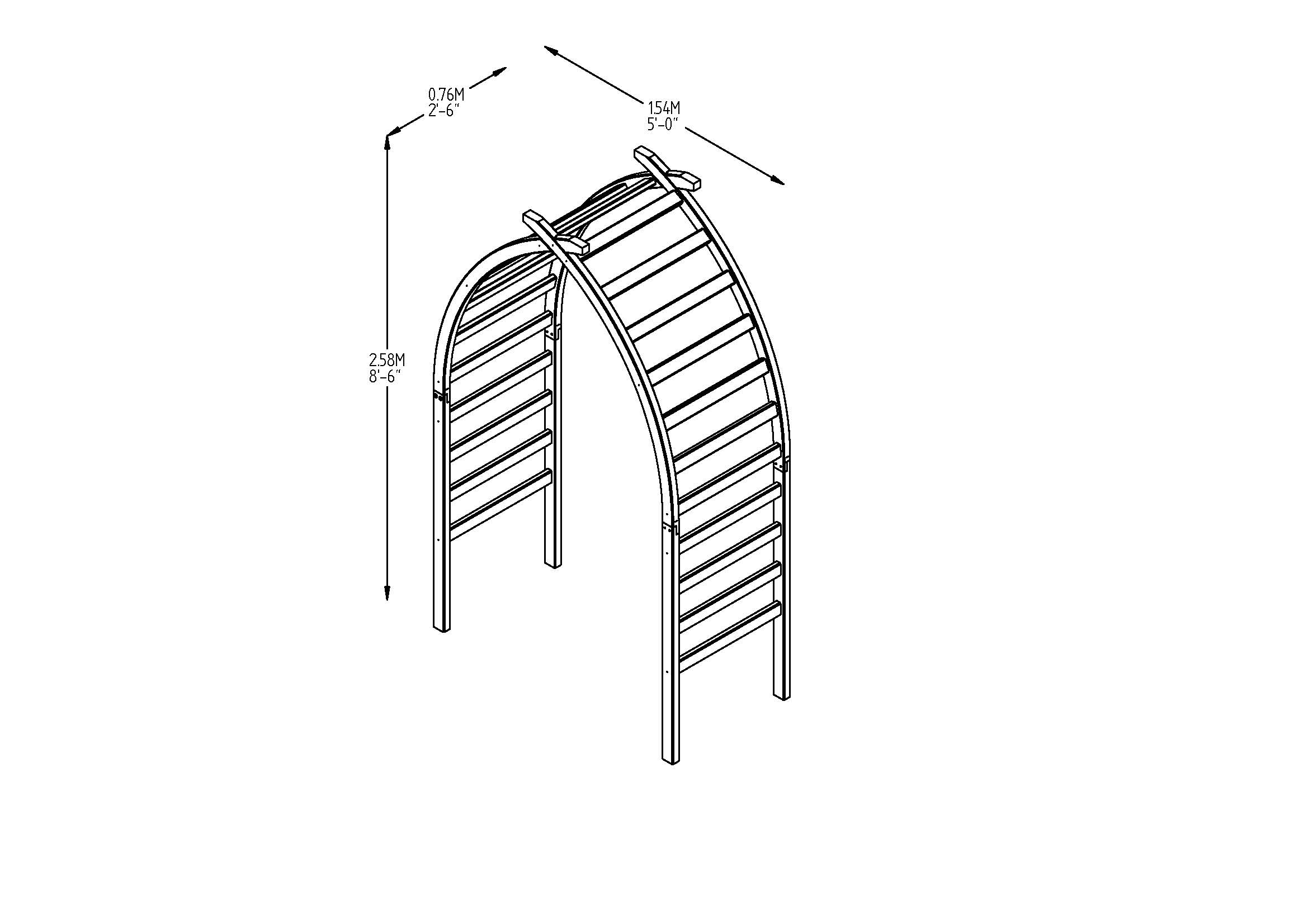 Whitby arch measurements