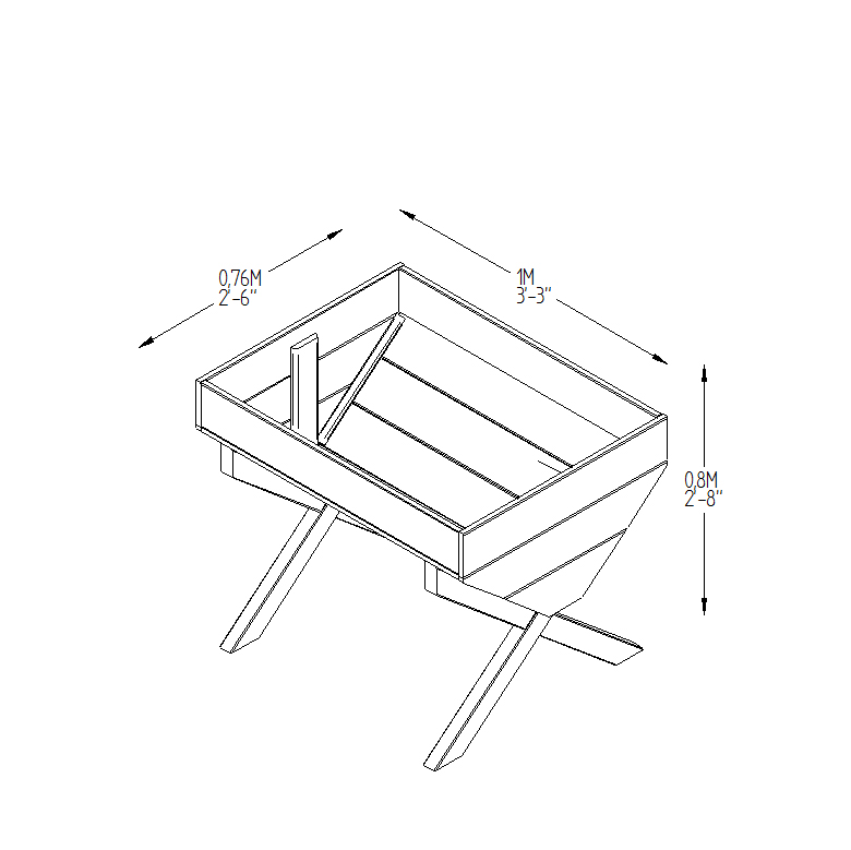 Kitchen Garden Trough measurements