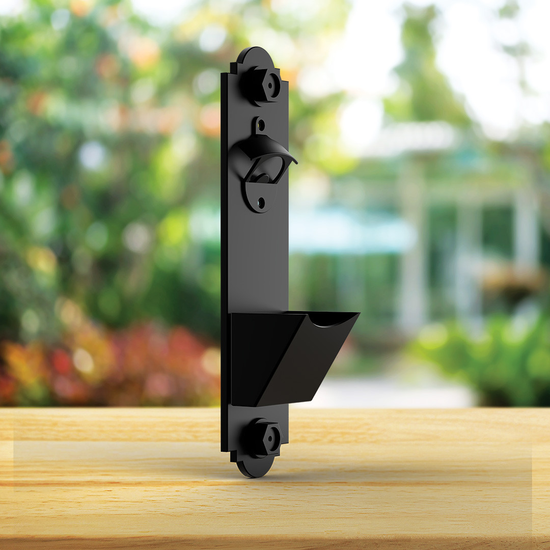 Outdoor living bottle opener