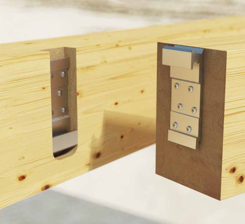 CLIK Concealed Hook Timber To Timber Connector Canopy Products UK